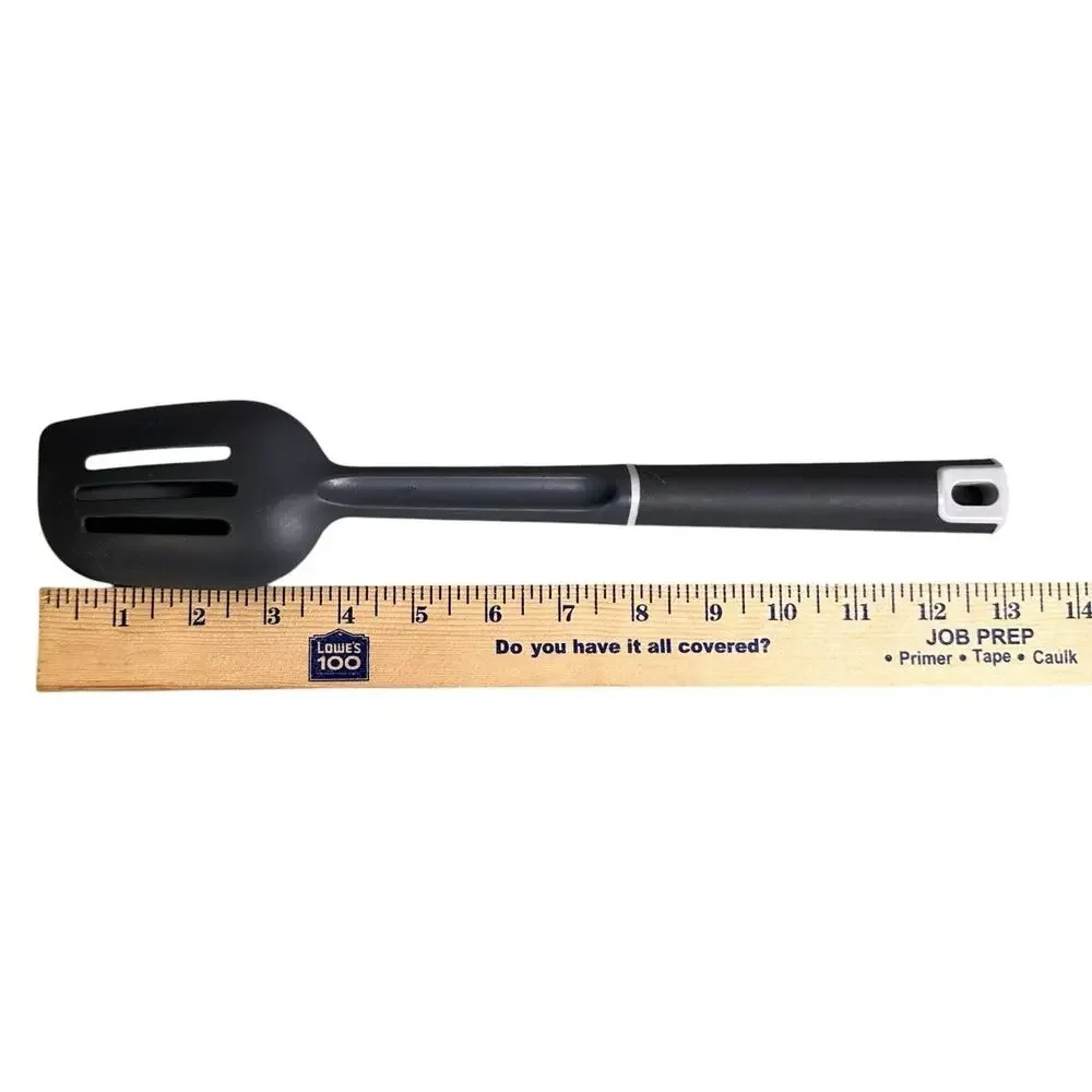 Calphalon Nylon Slotted Spoon 13” Gray Angled Kitchen Cooking Plastic